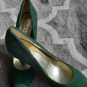 Green Nine West Stilletos